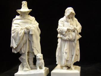 Capo di Monte Porcelain Figurines of Beggars
